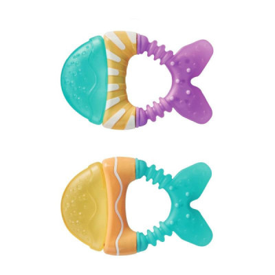 Saro Mordedor de Água Peixinhos Amarelo e Verde +6M