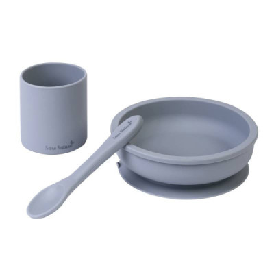 Saro Party Set Alimentação Azul Mist +4M