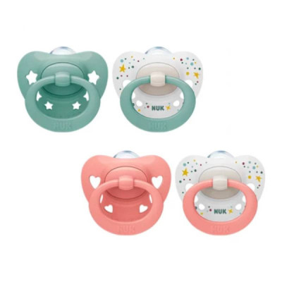 Nuk Signature Chupetas Silicone 0-6M