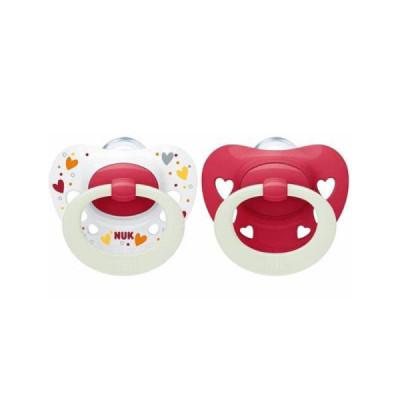 Nuk Signature Night Chupetas Silicone 18-36M
