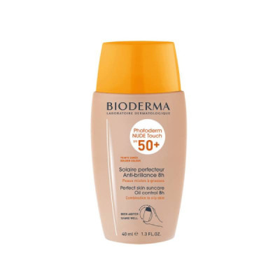 Bioderma Photoderm Nude Touch FPS50+ Dourado 40ml | Farmácia d'Arrábida