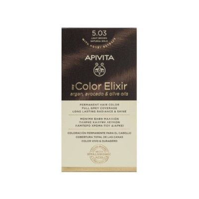 Apivita My Color Elixir Cor 5.03 Castanho Claro Dourado | Farmácia d'Arrábida