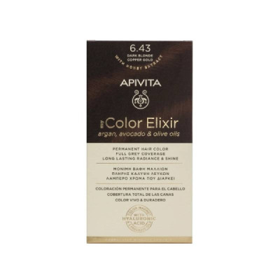 Apivita My Color Elixir Cor 6.43 Loiro Escuro Cobre | Farmácia d'Arrábida