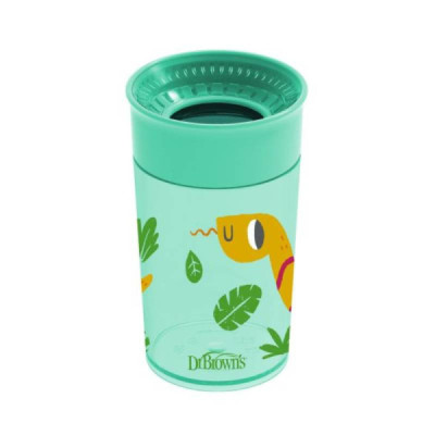 Dr. Brown\`s Copo 360º Sem Asas Verde +9M 300ml
