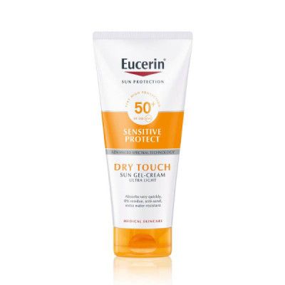 Eucerin Sun Sensitive Gel Creme Toque Seco FPS 50+ 200ml | Farmácia d'Arrábida