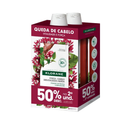 Klorane Capilar Quinina Bio Champô 50% Desc 2ªunidade | Farmácia d'Arrábida