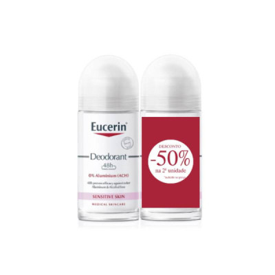 Eucerin Desodorizante 48h 0% Alumínio Duo