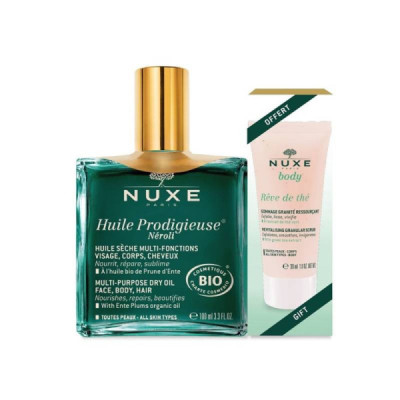 Nuxe Prodigieuse Néroli Óleo Seco Oferta Esfoliante | Farmácia d'Arrábida