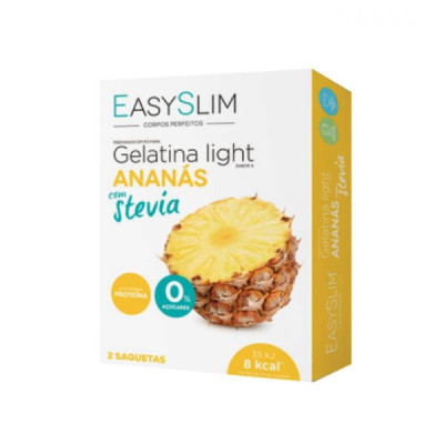 EasySlim Gelatina Light Ananás Com Stevia x2 | Farmácia d'Arrábida