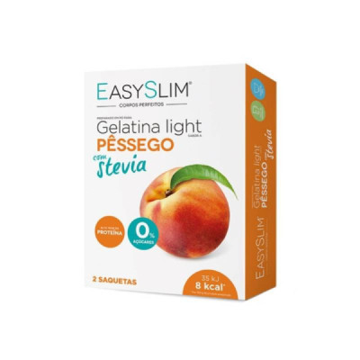 EasySlim Gelatina Light Pêssego Com Stevia x2 | Farmácia d'Arrábida