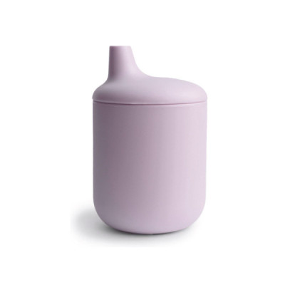 Mushie Copo Didático Silicone Lilás +6M
