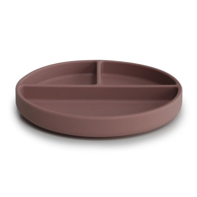 Mushie Prato Compartimentos Silicone Bordeaux +6M