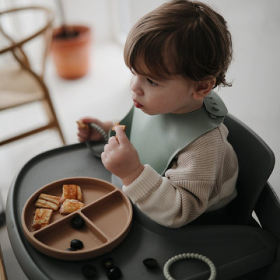 Mushie Prato Compartimentos Silicone Bordeaux +6M