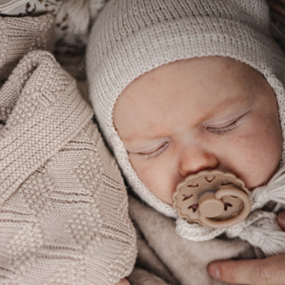 Frigg Fairytale Chupetas Silicone Bege/Azul Céu 0-6M