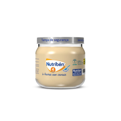 Nutribén Boião 6 Frutas Cereais 120g +4M