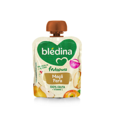 Blédina Frutapura Maçã Pêra +6M 85g | Farmácia d'Arrábida