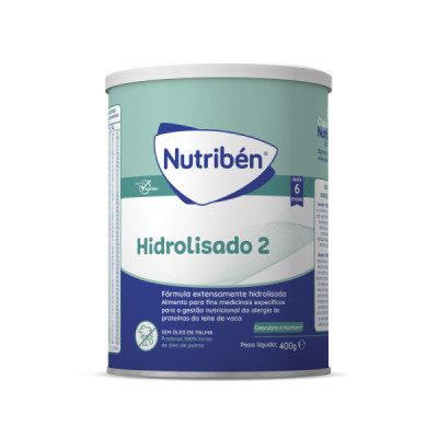 Nutribén Hidrolisado 2 Leite 400g +6M | Farmácia d'Arrábida