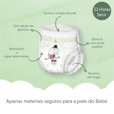 Muumi Baby Fralda Cueca T6 12-20Kg x36