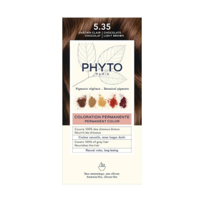 Phyto Phytocolor Coloração 5.35 Castanho Claro Chocolate | Farmácia d'Arrábida