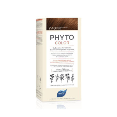Phyto Phytocolor Coloração 7.43 Louro Acobreado Dourado | Farmácia d'Arrábida