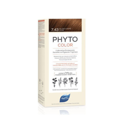 Phyto Phytocolor Coloração 7.43 Louro Acobreado Dourado