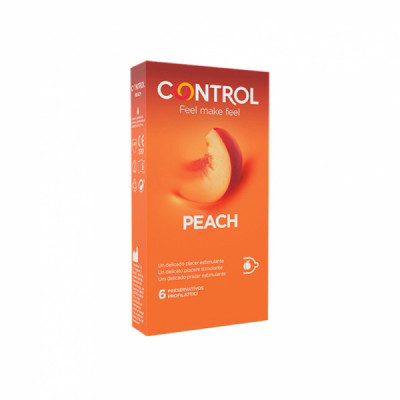 Control Peach Preservativos x6
