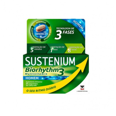 Sustenium Biorhythm3 Multivitamin Homem Comprimidos x30 | Farmácia d'Arrábida
