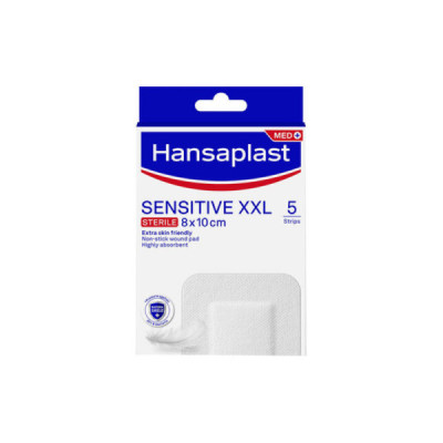 Hansaplast Med Sensitive XXL 8x10cm x5 | Farmácia d'Arrabida