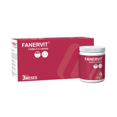 Fanervit Cabelo e Unhas Cápsulas Pack 3x60Uni. | Farmácia d'Arrábida