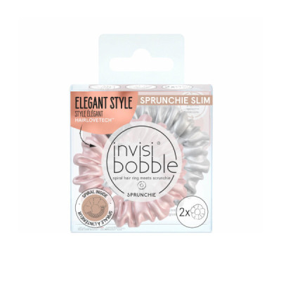 Invisibobble Sprunchie Slim Bella Chrome x2 | Farmácia d'Arrabida