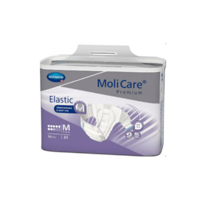 Molicare Premium Elastic Fralda 8 Gotas M x26 | Farmácia d'Arrábida