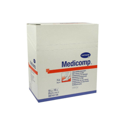 Hartmann Medicomp Compressas Esterilizadas 10cmx10cm 25x2 | Farmácia d'Arrábida