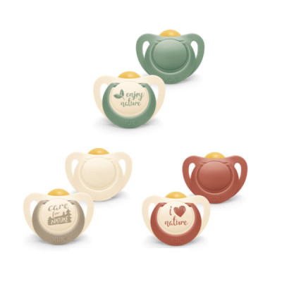 Nuk For Nature Chupetas Latex 6-18M