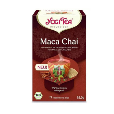 Yogi Tea Bio Maca Chai Saquetas x17 | Farmácia d'Arrábida