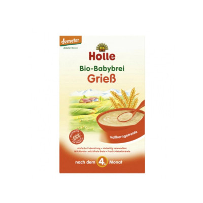 Holle Bio Papa de Sêmola de Trigo Orgânico 250g +4M