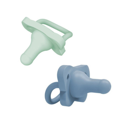 Dr. Brown\`s HappyPaci Chupetas Silicone Verde e Azul 0-6M