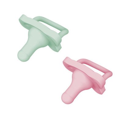 Dr. Brown\`s HappyPaci Chupetas Silicone Verde e Rosa 0-6M