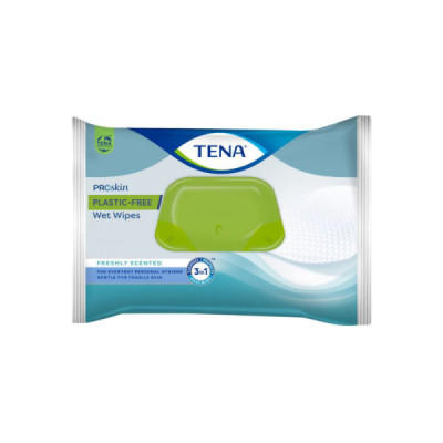 TENA Pro-Skin Plastic-Free Toalhetes x48 | Farmácia d'Arrábida