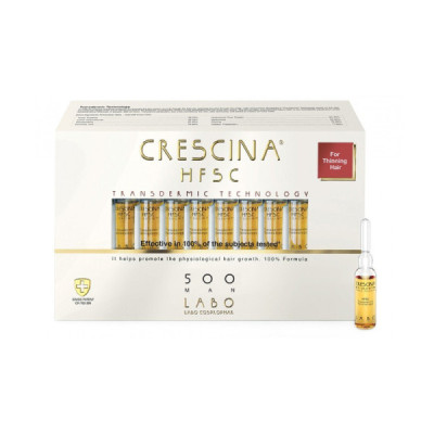 Crescina Transdermic Re-Growth HFSC 500 Homem 20x3,5ml