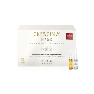 Crescina Transdermic HFSC Tratamento Completo 200 Mulher 20x3,5ml