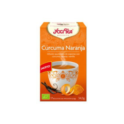 Yogi Tea Bio Cúrcuma Naranja Saquetas x17