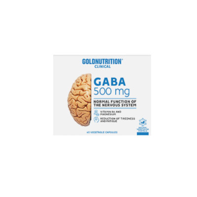 GoldNutrition Clinical GABA 500mg Cápsulas x60 | Farmácia d'Arrábida