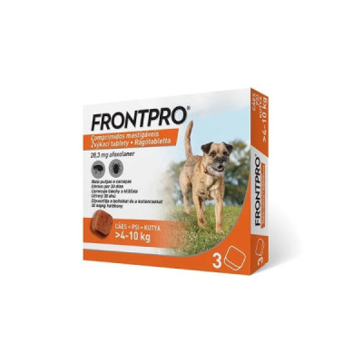 Frontpro Cães 4-10Kg Comprimidos Mastigáveis x3 | Farmácia d'Arrábida