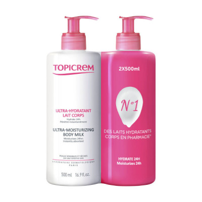 Topicrem Ultra-Hidratante Leite de Corpo Duo