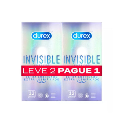 Durex Invisible Extra Lubrificado Leve 2 Pague 1 | Farmácia d'Arrábida