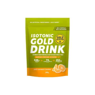 Gold Nutrition Isotonic Gold Drink Laranja 500g | Farmácia d'Arrábida