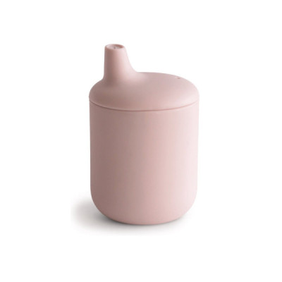 Mushie Copo Didático Silicone Blush +6M