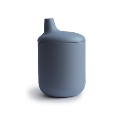 Mushie Copo Didático Silicone Cinza +6M