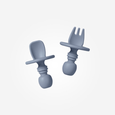 Saro Talheres de Iniciação Anti-Asfixia Azul +4M