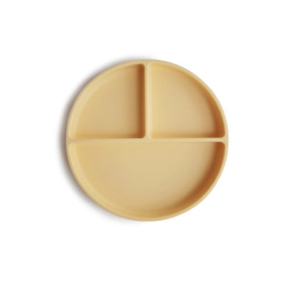 Mushie Prato Compartimentos Silicone Amarelo +6M | Farmácia d'Arrábida